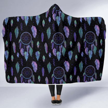 Dream Catcher Tribal Design Hooded Blanket-JTAMIGO.COM