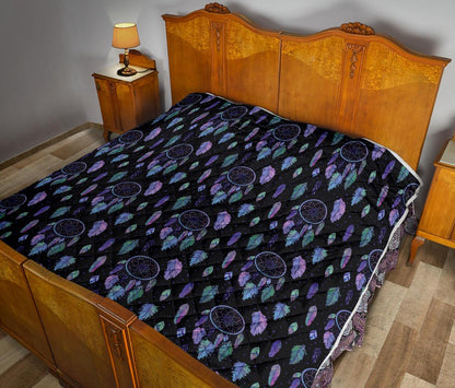 Dream Catcher Tribal Design Premium Quilt-JTAMIGO.COM