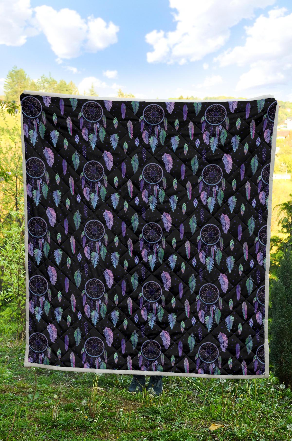 Dream Catcher Tribal Design Premium Quilt-JTAMIGO.COM