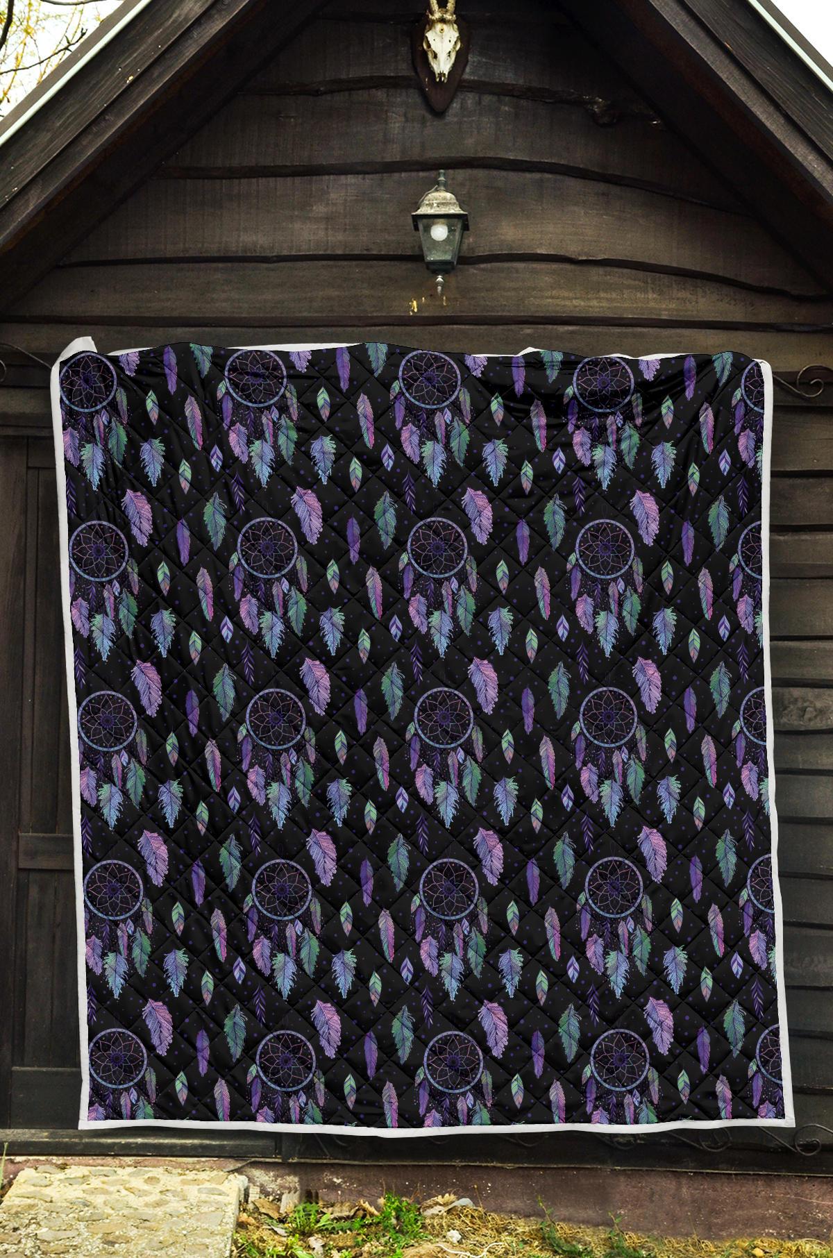 Dream Catcher Tribal Design Premium Quilt-JTAMIGO.COM