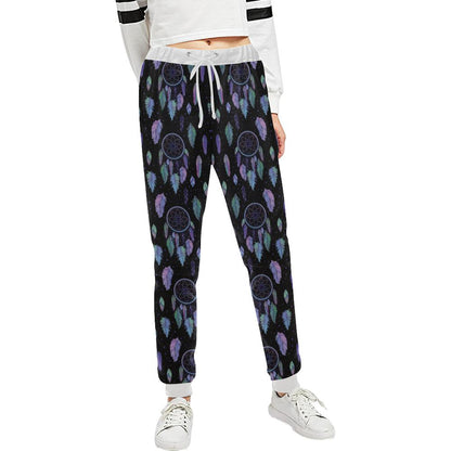 Dream Catcher Tribal Design Unisex Casual Sweatpants (Model L11)-JTAMIGO.COM
