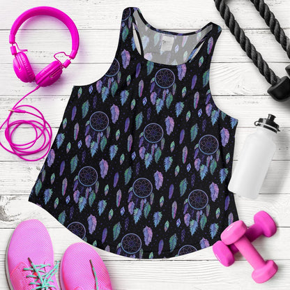 Dream Catcher Tribal Design Women Racerback Tank Top