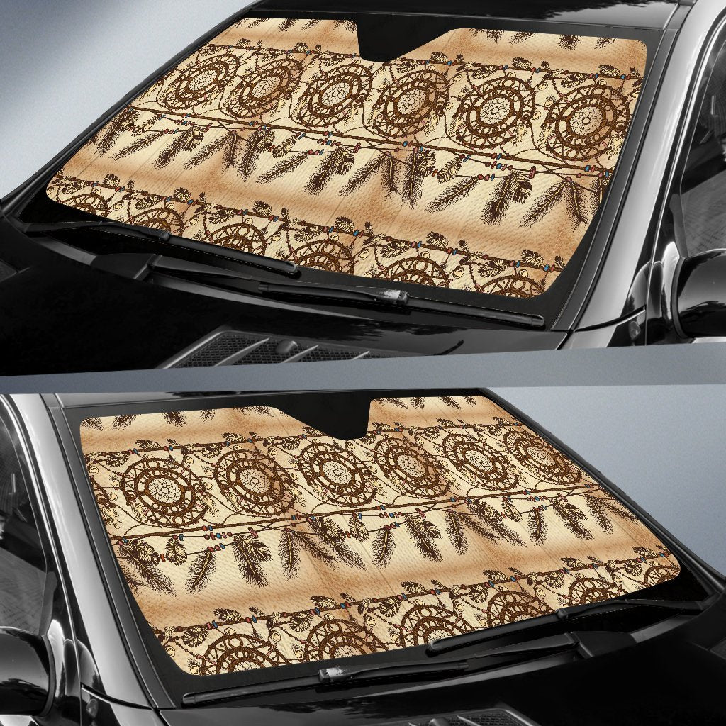 Dream Catcher Vintage Native Car Sun Shade For Windshield