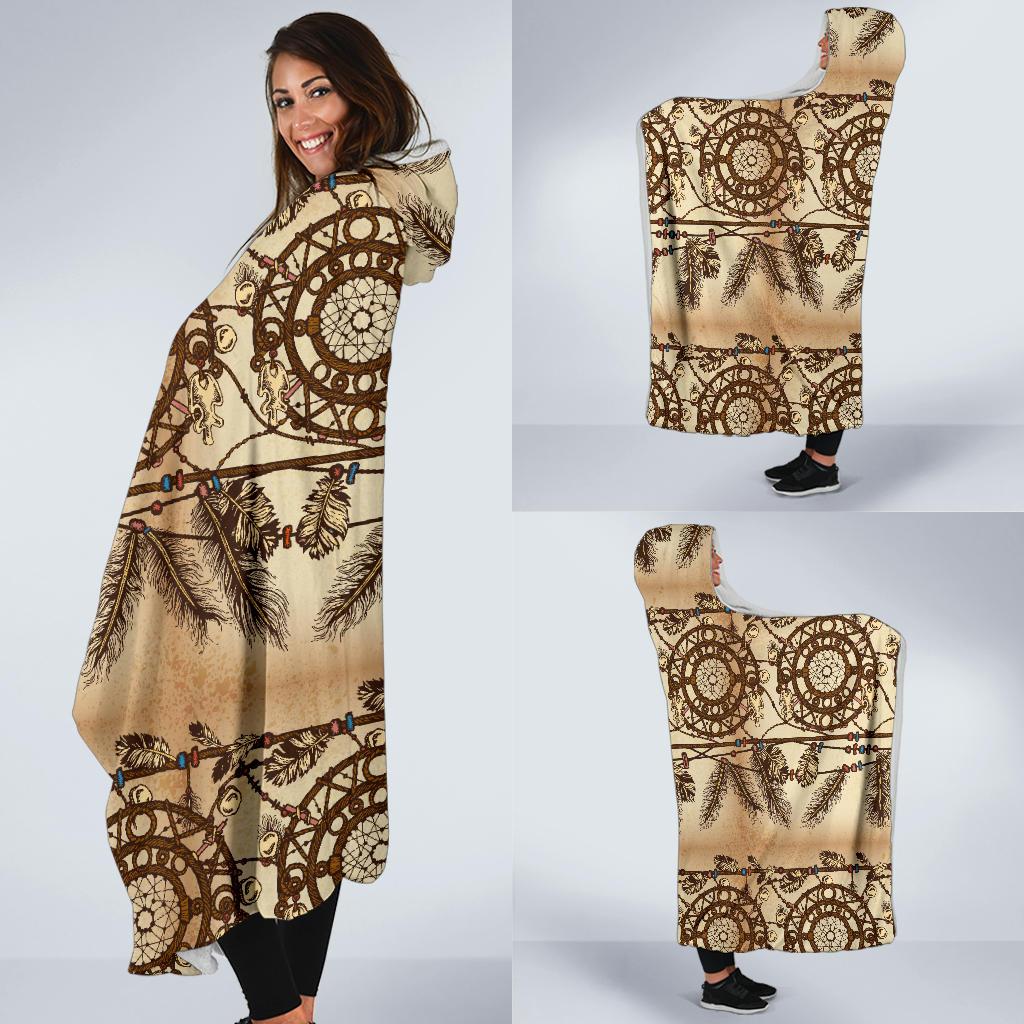 Dream catcher vintage native Hooded Blanket-JTAMIGO.COM