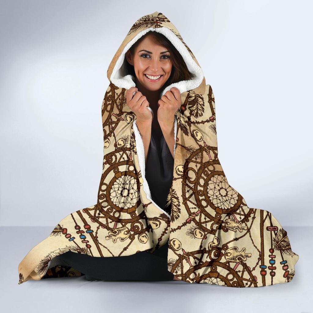 Dream catcher vintage native Hooded Blanket-JTAMIGO.COM