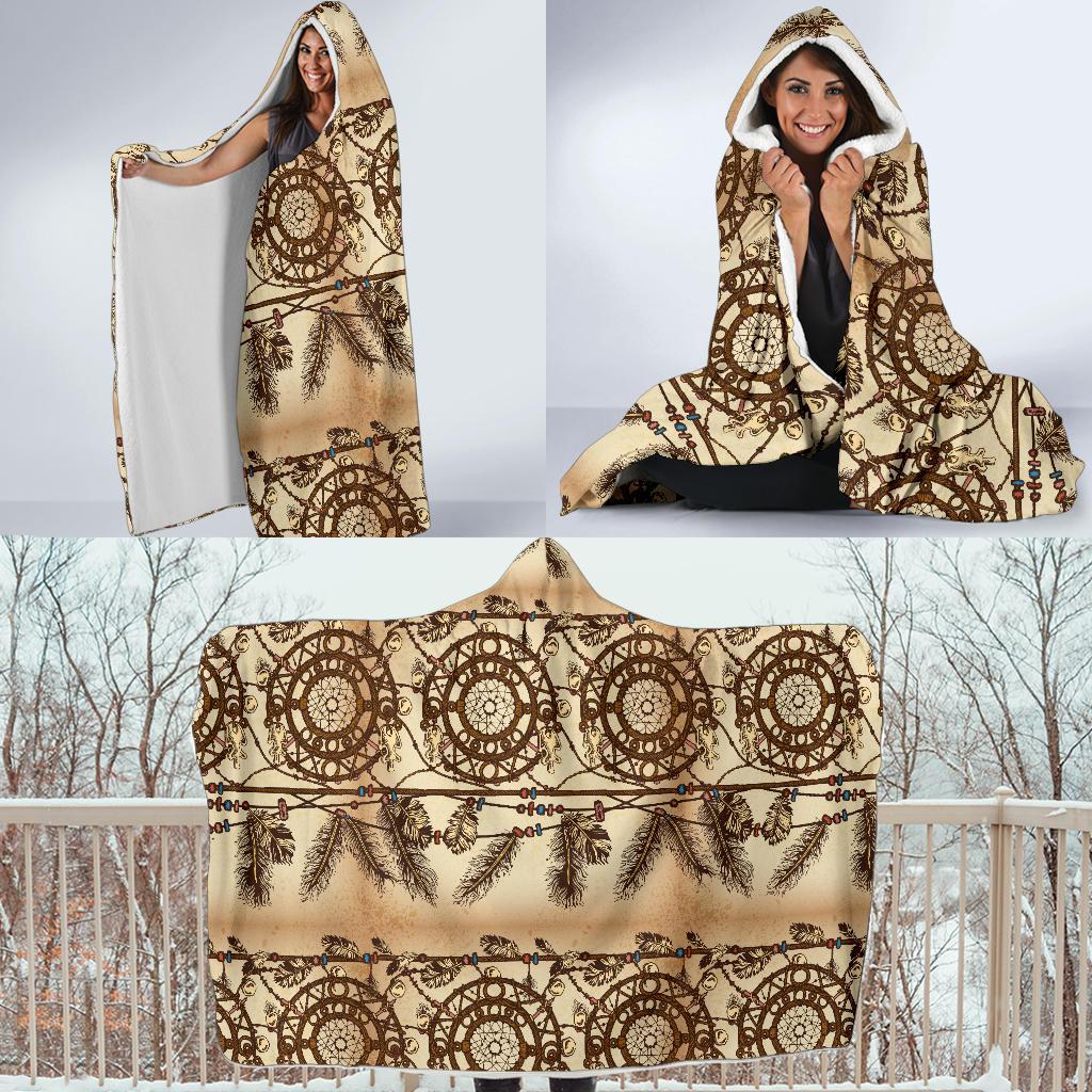 Dream catcher vintage native Hooded Blanket-JTAMIGO.COM