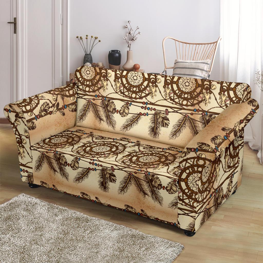 Dream catcher vintage native Loveseat Slipcover-JTAMIGO.COM