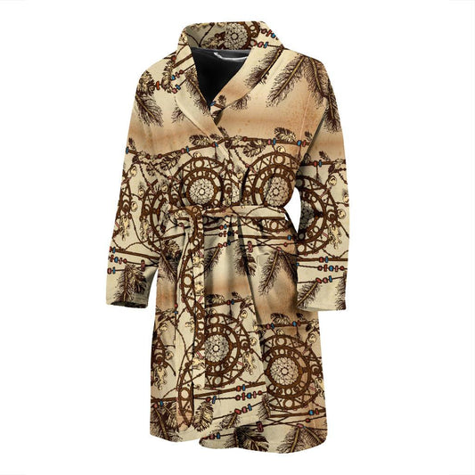Dream catcher vintage native Men Bath Robe-JTAMIGO.COM