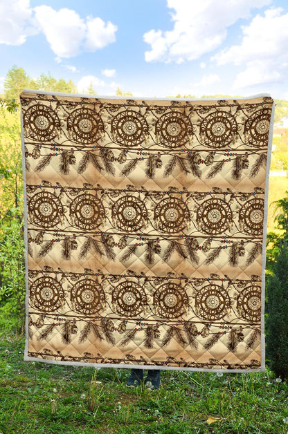 Dream catcher vintage native Premium Quilt-JTAMIGO.COM