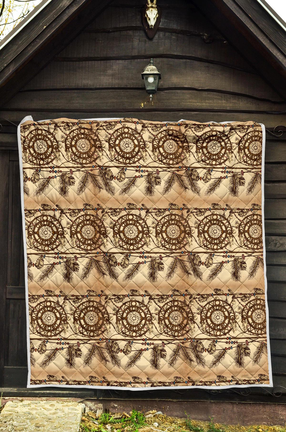Dream catcher vintage native Premium Quilt-JTAMIGO.COM