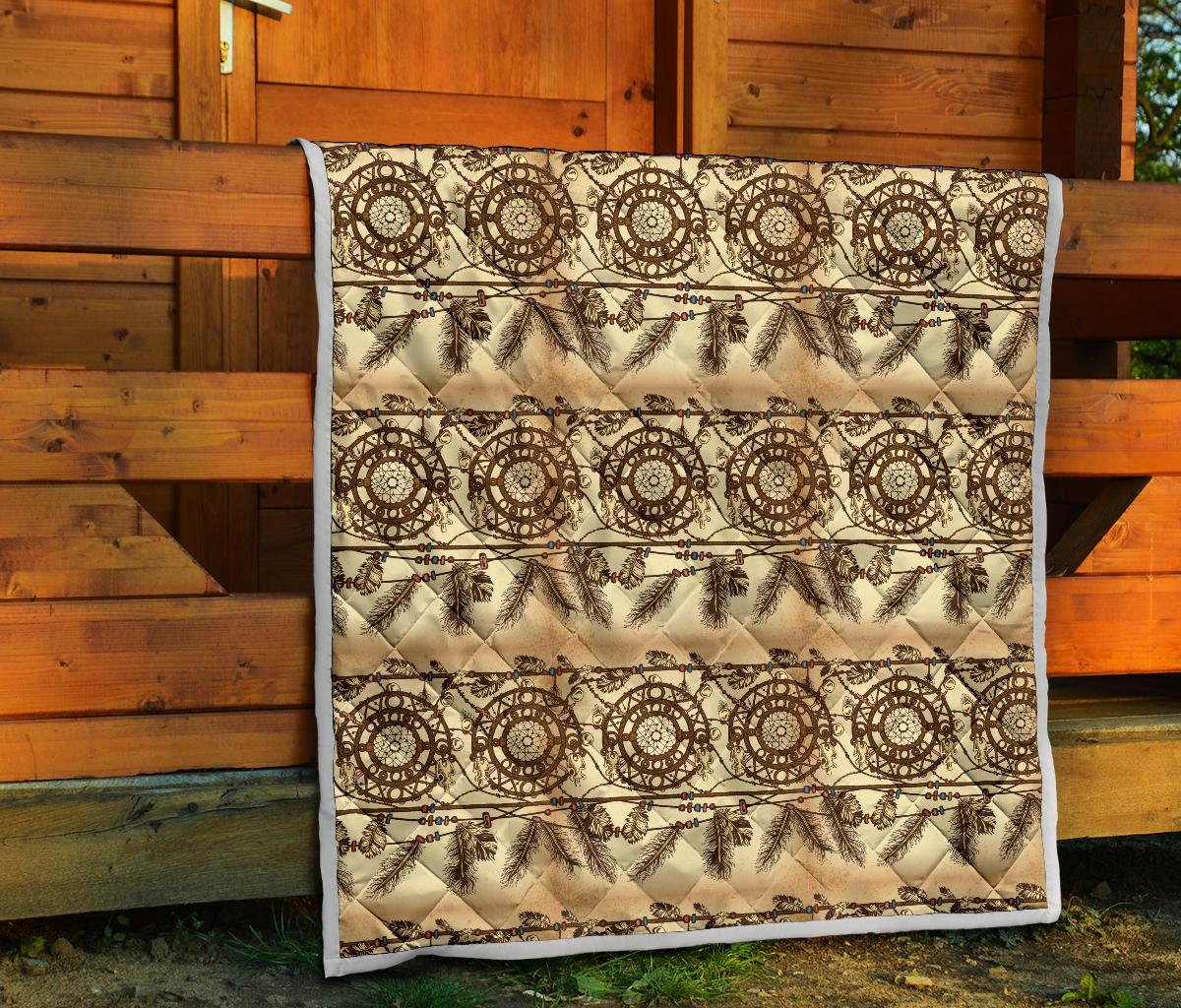Dream catcher vintage native Premium Quilt-JTAMIGO.COM