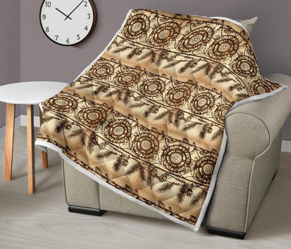Dream catcher vintage native Premium Quilt-JTAMIGO.COM