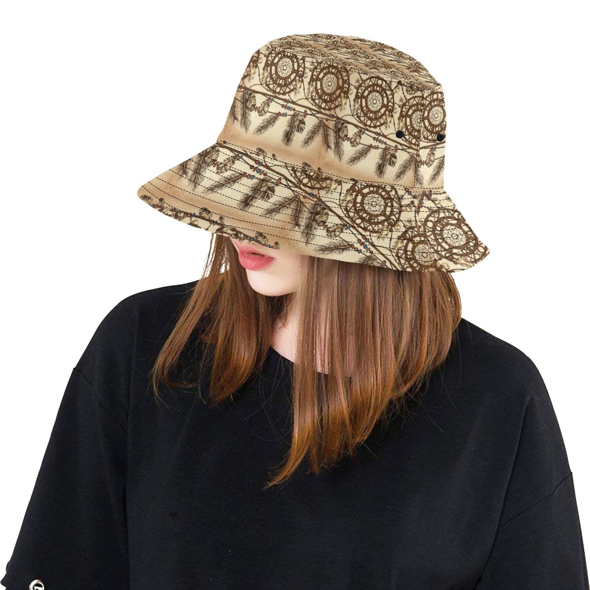 Dream catcher vintage native Unisex Bucket Hat