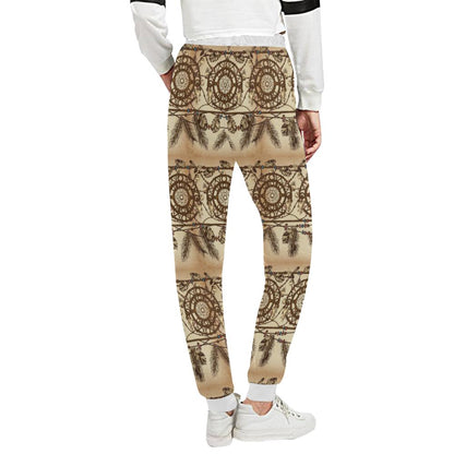 Dream catcher vintage native Unisex Casual Sweatpants (Model L11)-JTAMIGO.COM