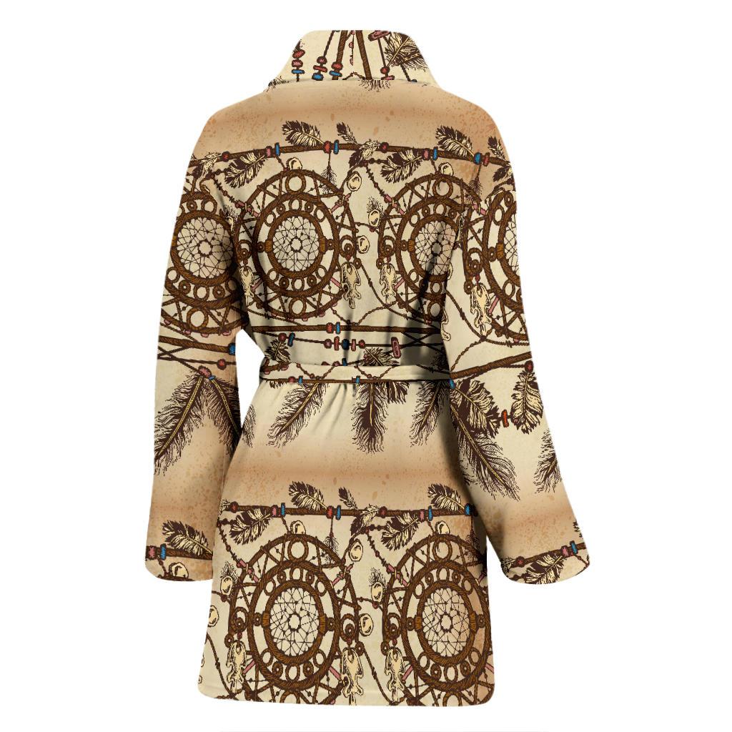 Dream catcher vintage native Women Bath Robe-JTAMIGO.COM