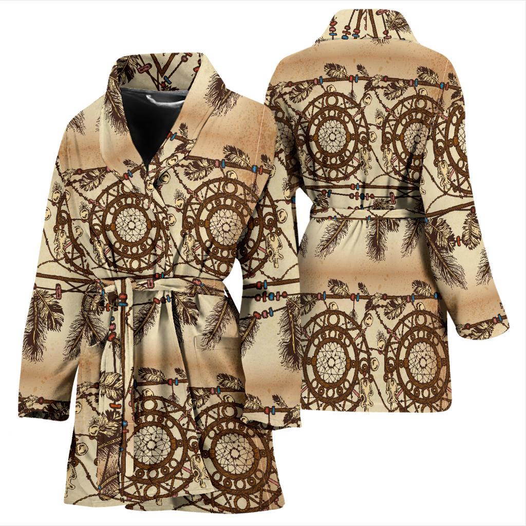 Dream catcher vintage native Women Bath Robe-JTAMIGO.COM