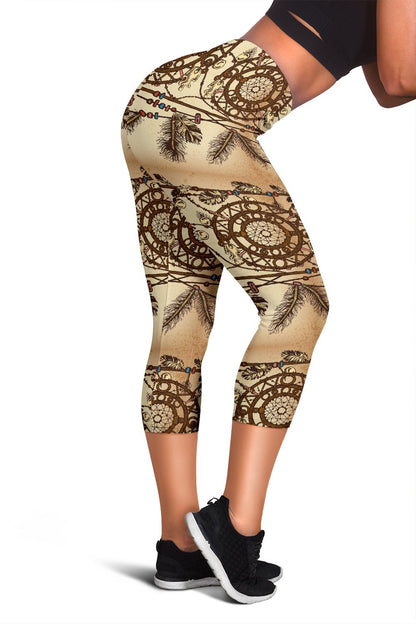 Dream catcher vintage native Women Capris