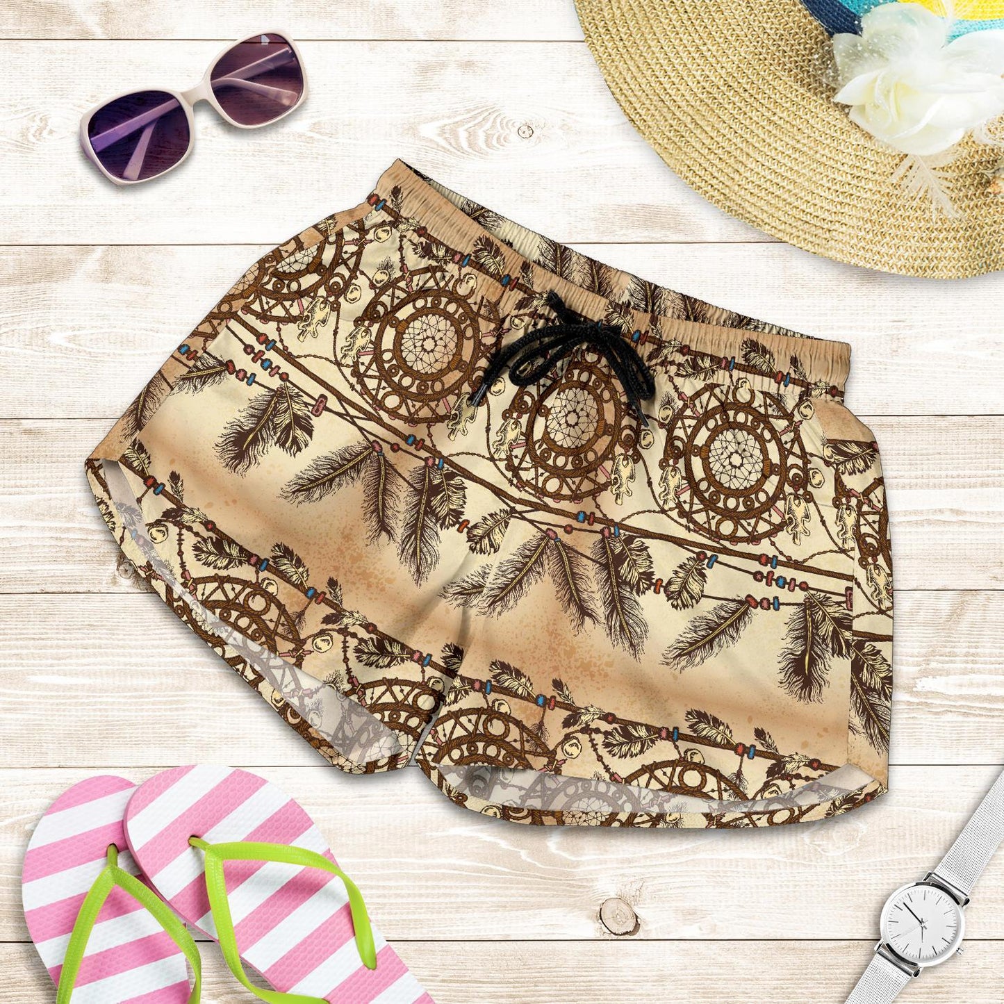 Dream catcher vintage native Women Shorts-JTAMIGO.COM