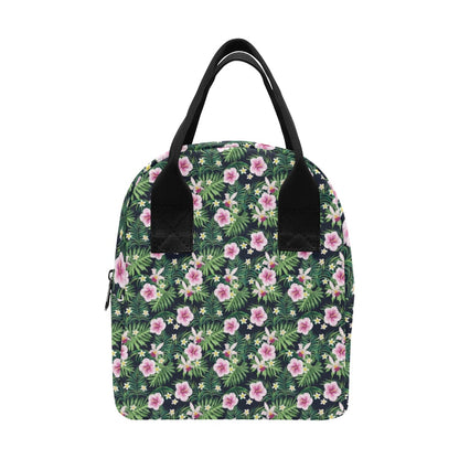 Hibiscus Tropical Print Design LKS309 Insulated Lunch Bag