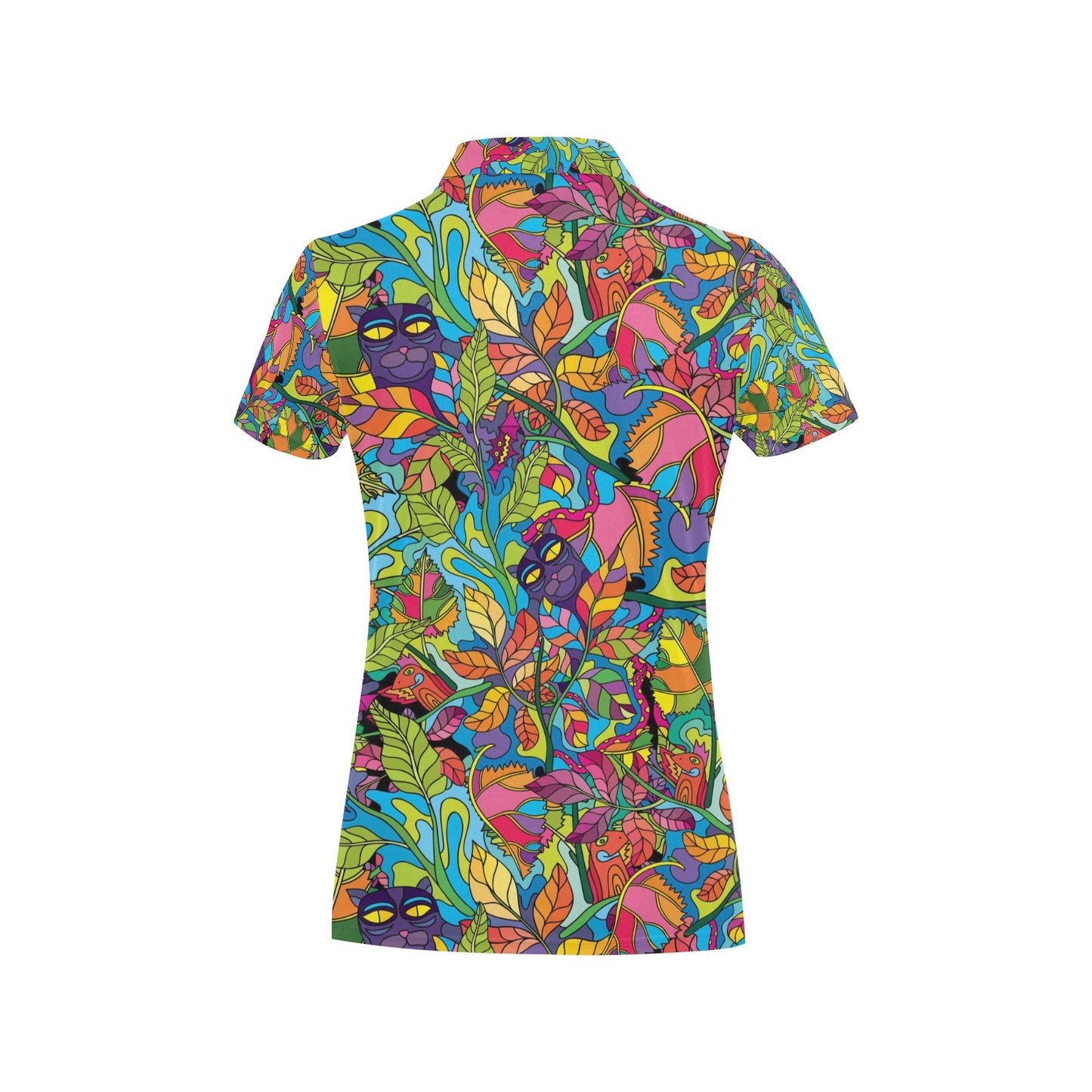 Trippy Print Design LKS301 Women's Polo Shirt
