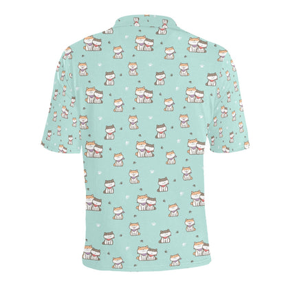 Shiba Inu Print Design LKS302 Men Polo Shirt