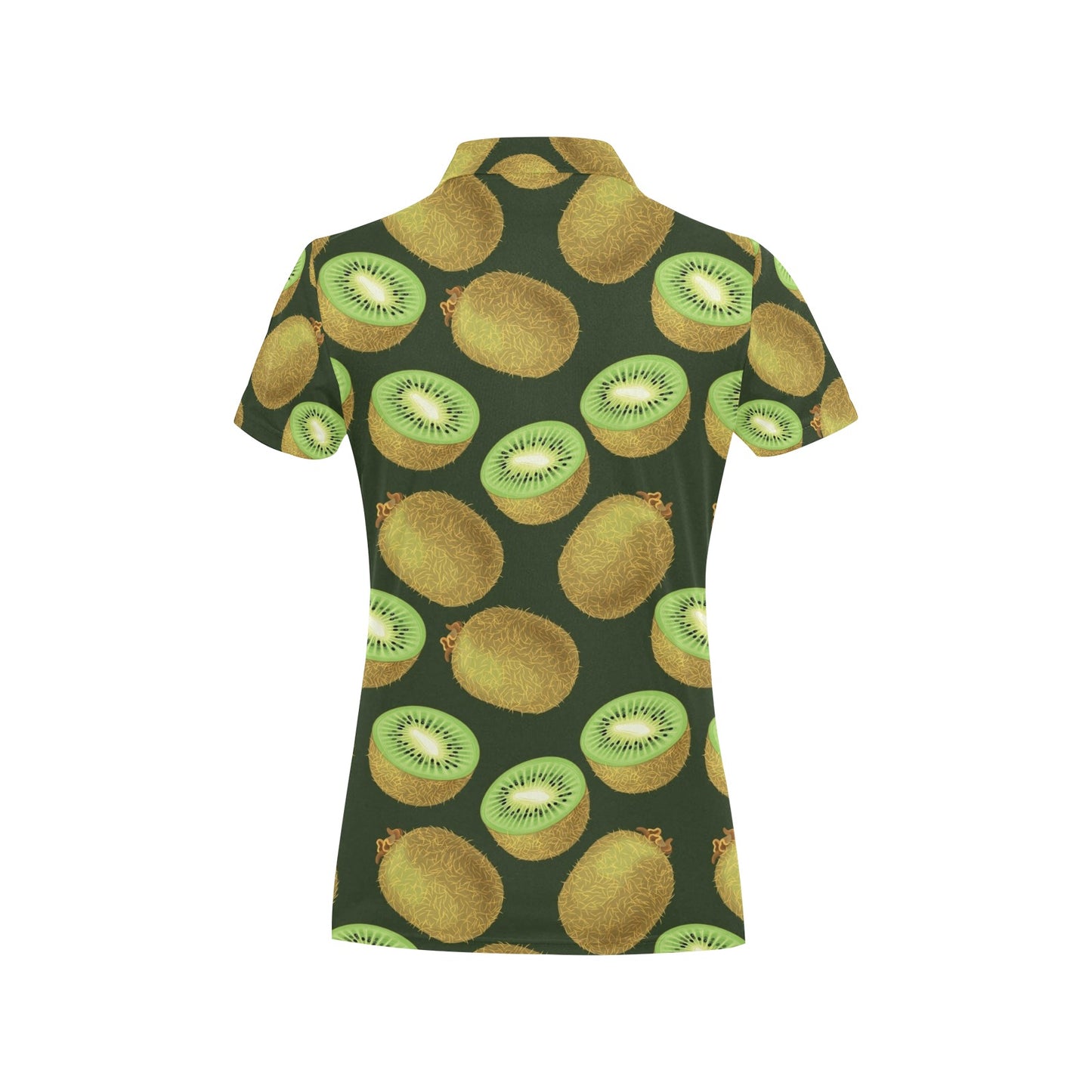 Kiwi Pattern Print Design KW04 Women's Polo Shirt