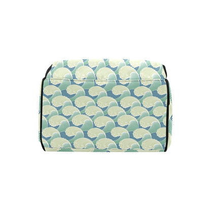 Wave Japan Style Print Design LKS302 Diaper Bag Backpack