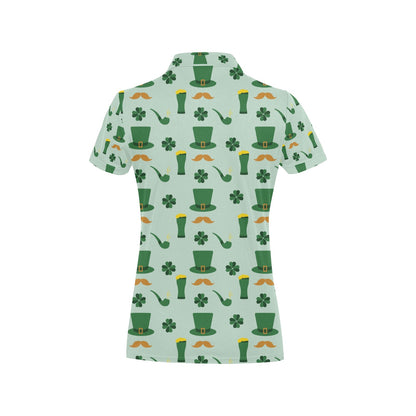 St Patricks Day Print Design LKS304 Women's Polo Shirt