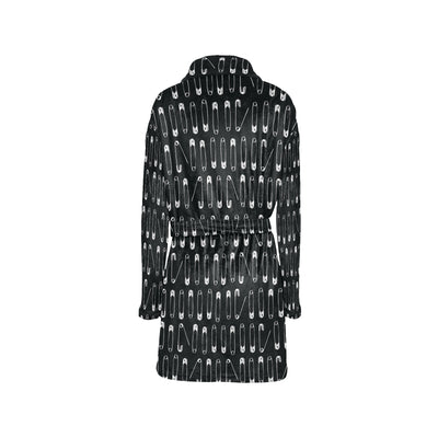 Safety Pin Print Design LKS302 Women's Fleece Robe