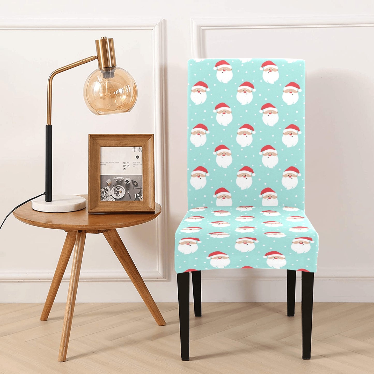 Santa Print Design LKS308 Dining Chair Slipcover