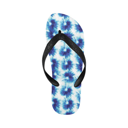 Tie Dye Blue Print Design LKS305 Flip Flops