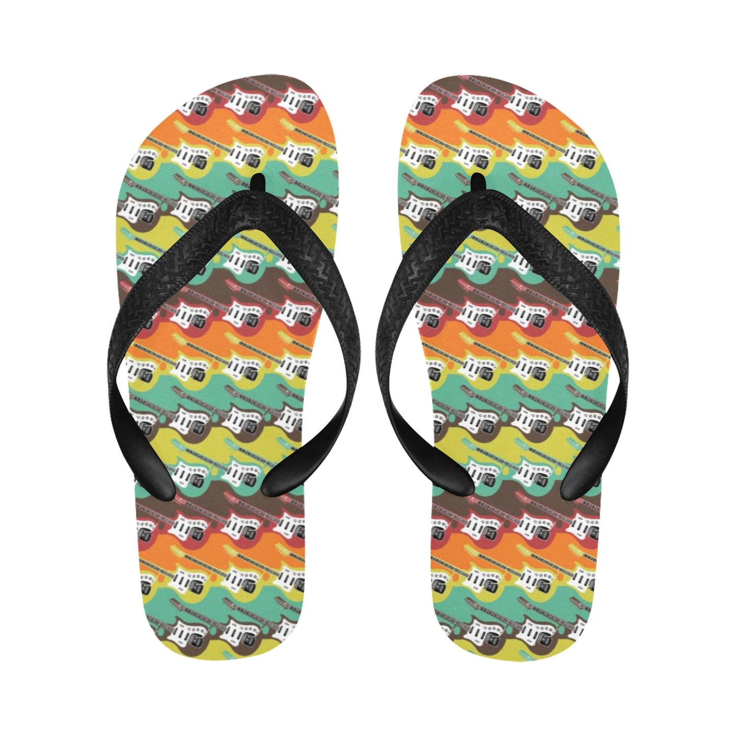 Electric Guitar Print Design LKS401 Flip Flops
