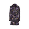 Seaweed With Jelly Fish Print Design LKS305 Women's Fleece Robe