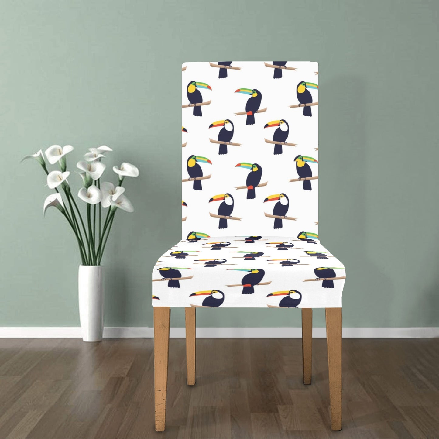 Toucan Print Design LKS305 Dining Chair Slipcover