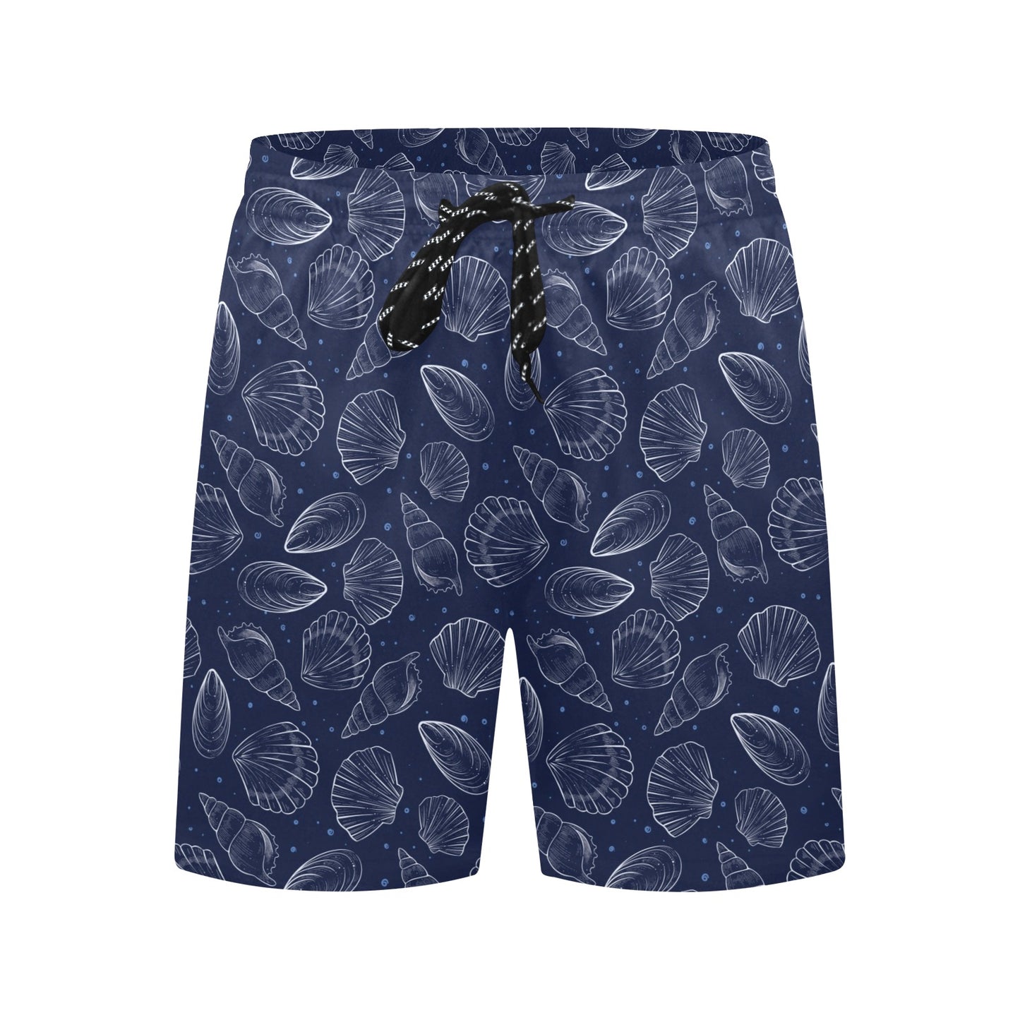 Seashell Print Design LKS3011 Men's Swim Trunks Beach Shorts