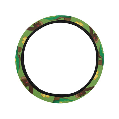 Shamrock Saint Patrick's Day Print Design LKS306 Steering Wheel Cover with Elastic Edge