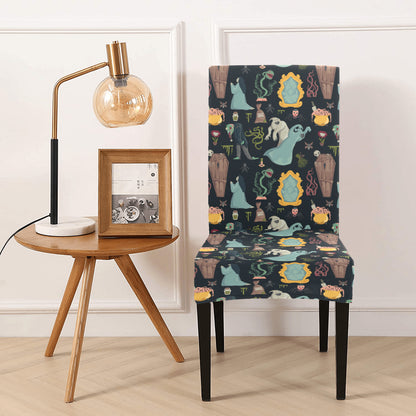 Creepy Print Design LKS303 Dining Chair Slipcover