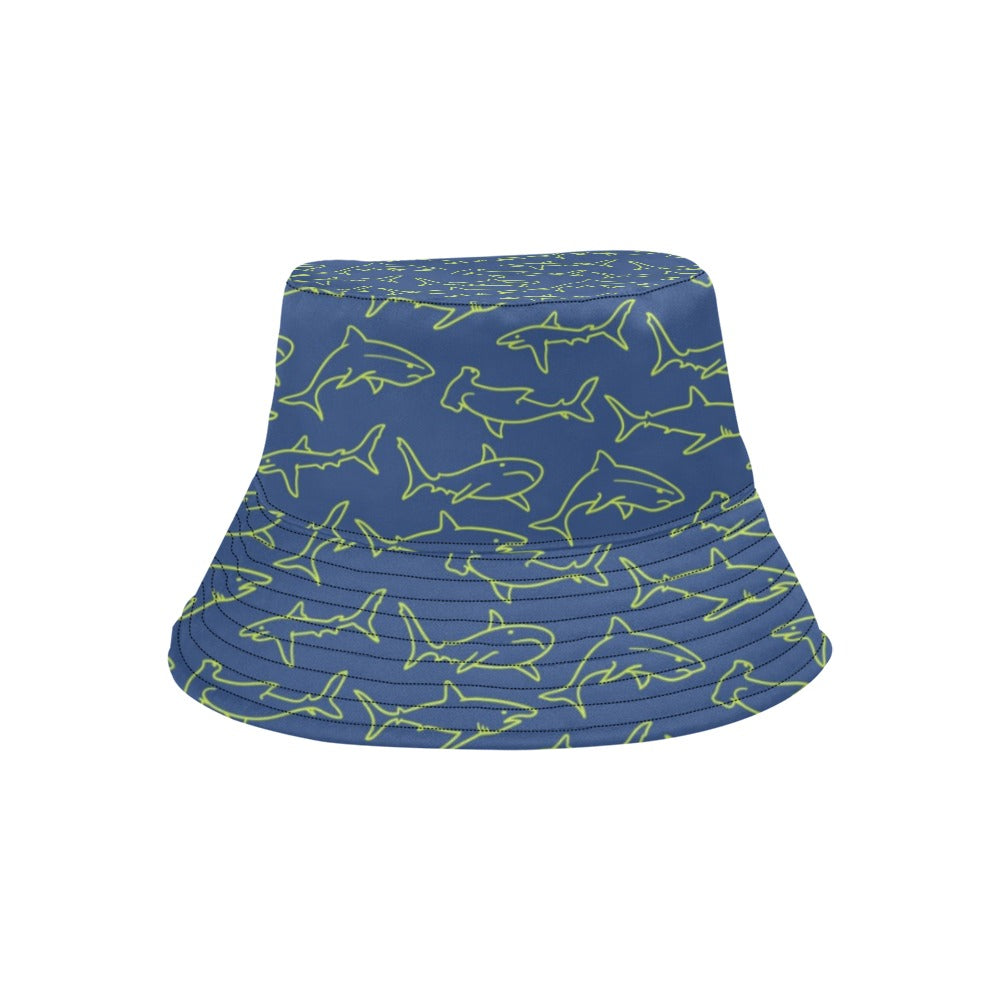 Shark Print Design LKS301 Unisex Bucket Hat