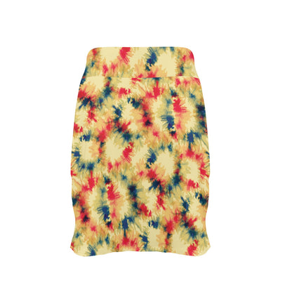 Tie Dye Print Design LKS302 17" Golf & Pickleball Skort with Pockets