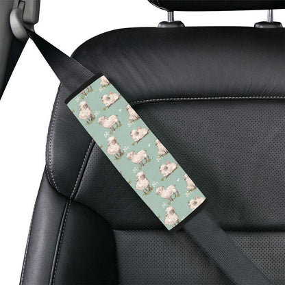 Sheep Print Design LKS405 Car Seat Belt Cover