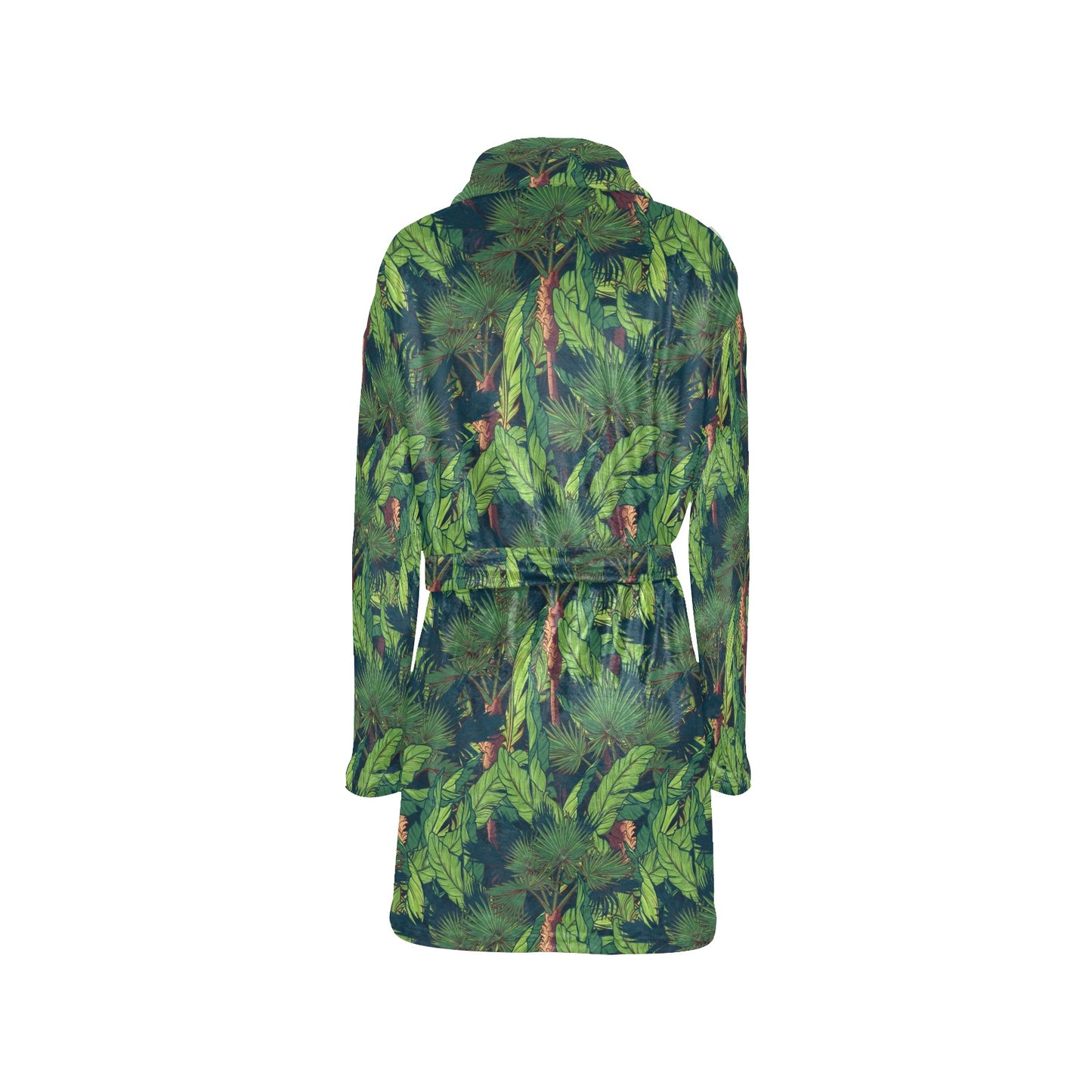 Rainforest Pattern Print Design A01 Women's Fleece Robe
