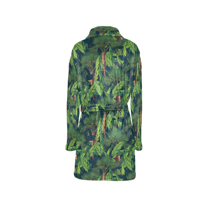 Rainforest Pattern Print Design A01 Women's Fleece Robe