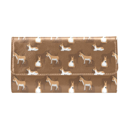 Donkey Print Design LKS401 Women's Trifold Wallet