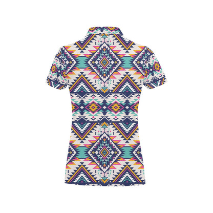 Tribal Aztec native american Women's Polo Shirt