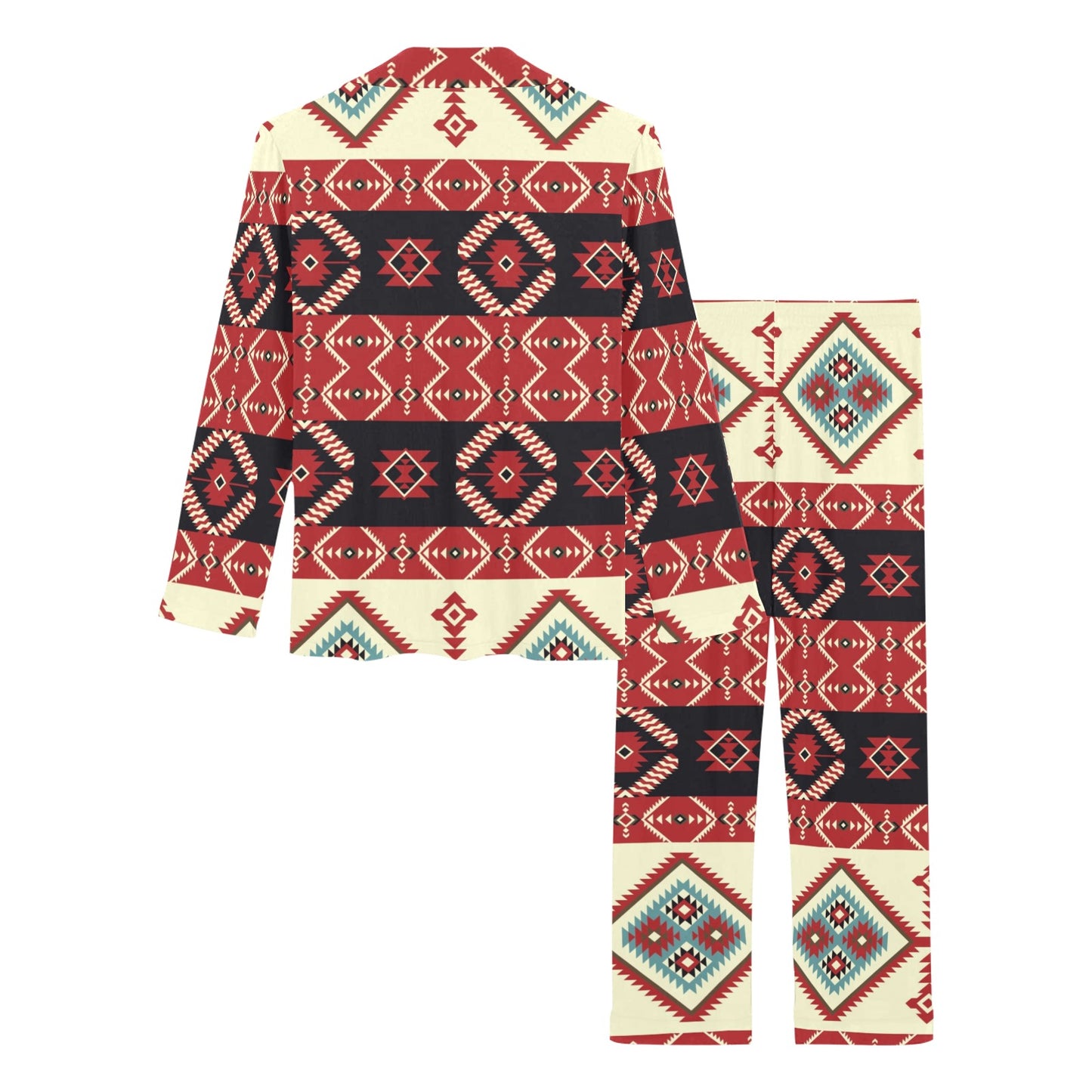 Navajo Pattern Print Design A05 Women's Long Pajama Set