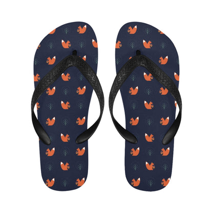 Squirrel Print Design LKS303 Flip Flops