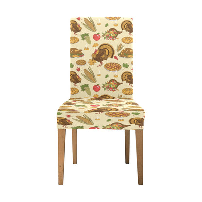 Thanksgiving Print Design LKS302 Dining Chair Slipcover