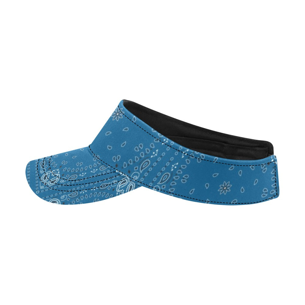 Bandana Blue Print Design LKS301 Unisex Sun Visor