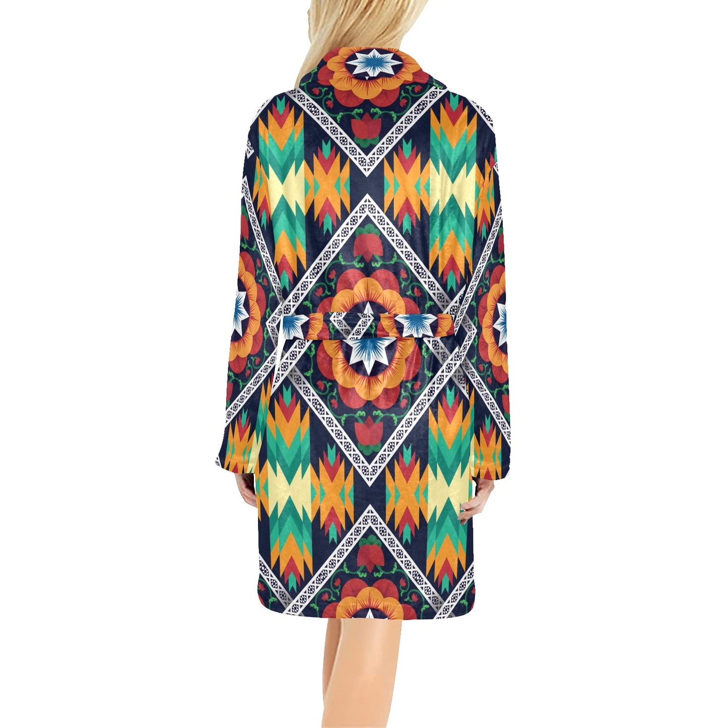 African Kente Women's Fleece Robe