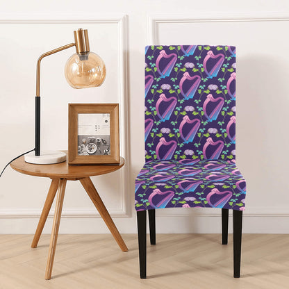 Harp Print Design LKS403 Dining Chair Slipcover